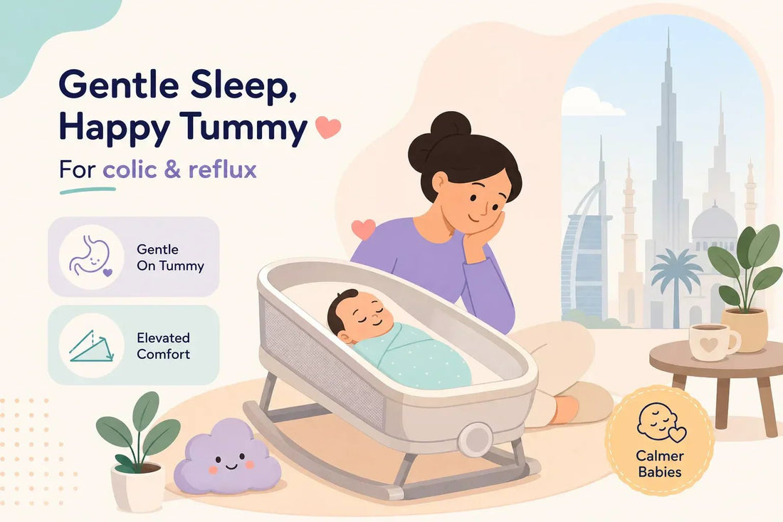 Best baby cradle for colic and reflux: a UAE guide - Elvelin