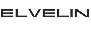 Black 'ELVELIN' brand logo on a white background