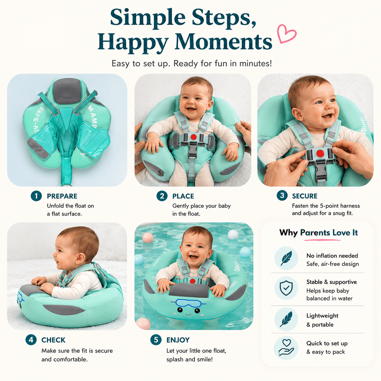 AquaNest Baby Float - Elvelin