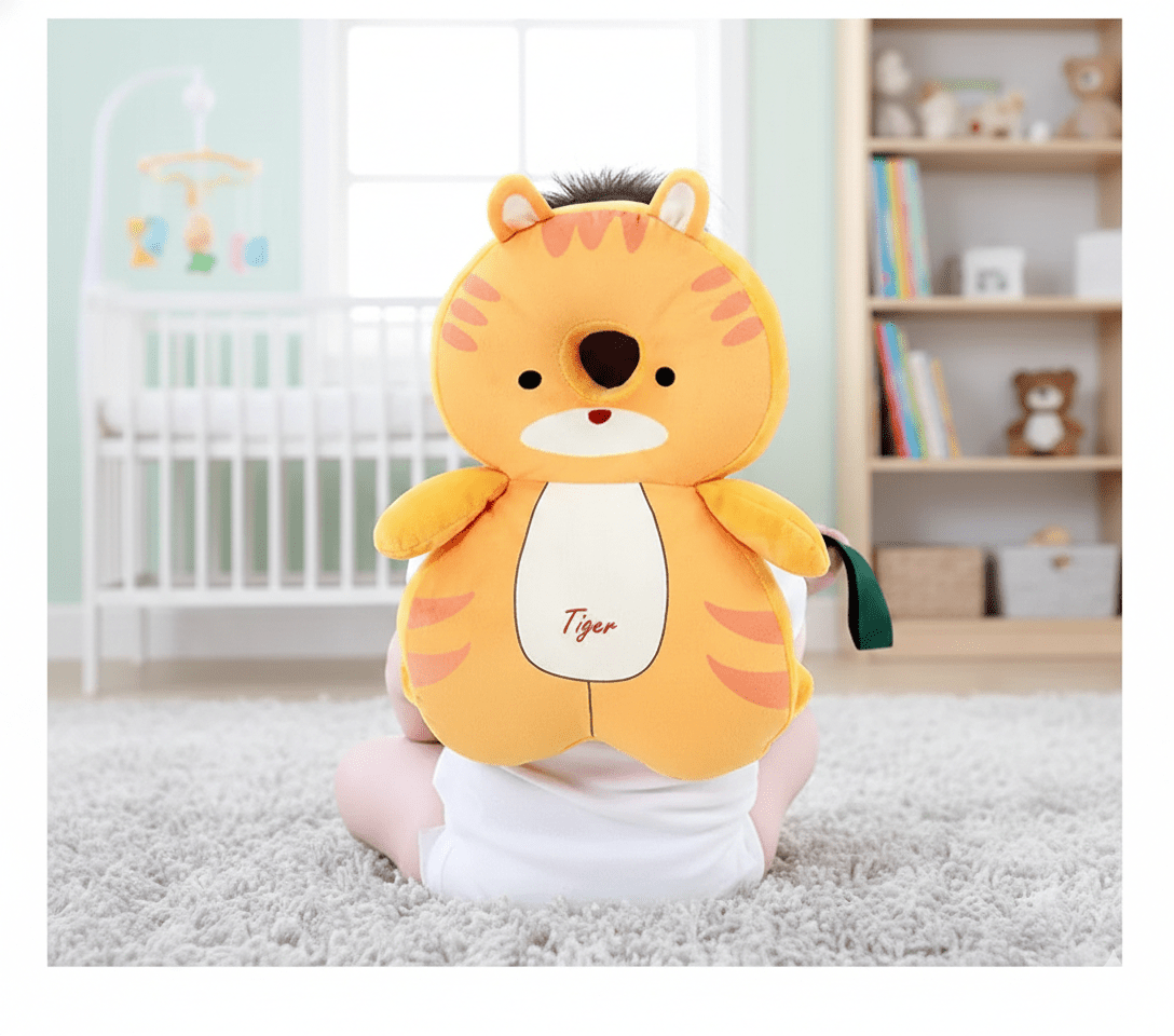 Baby Tiger Head Protector Backpack - Elvelin