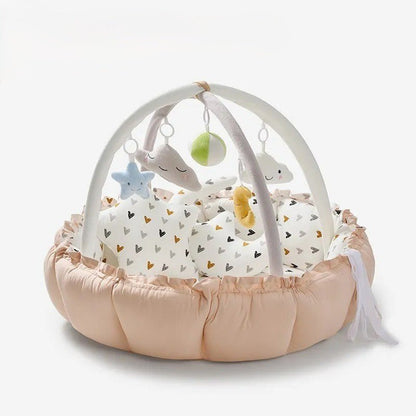 CalmiNest 5-in-1 Baby Lounger, Tummy Time & Activity Gym Mat - Elvelin
