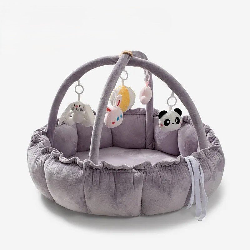 CalmiNest 5-in-1 Baby Lounger, Tummy Time & Activity Gym Mat - Elvelin