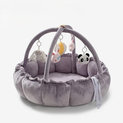 CalmiNest 5-in-1 Baby Lounger, Tummy Time & Activity Gym Mat - Elvelin