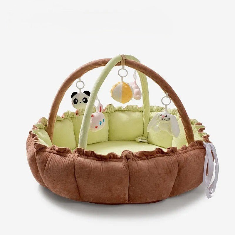 CalmiNest 5-in-1 Baby Lounger, Tummy Time & Activity Gym Mat - Elvelin