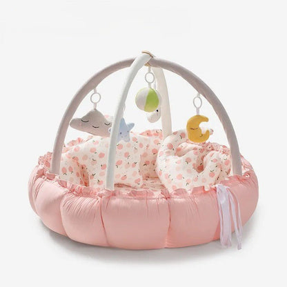 CalmiNest 5-in-1 Baby Lounger, Tummy Time & Activity Gym Mat - Elvelin