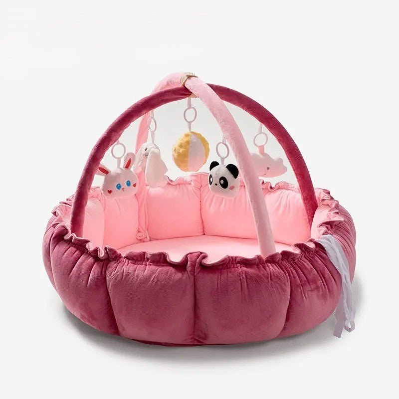 CalmiNest 5-in-1 Baby Lounger, Tummy Time & Activity Gym Mat - Elvelin