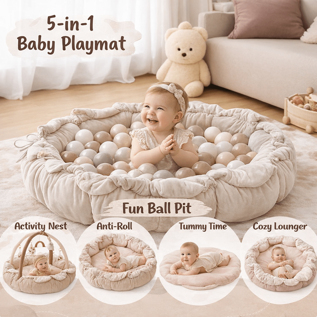CalmiNest 5 - in - 1 Baby Mat - Elvelin