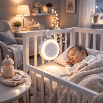 CozyCalm™ Portable Baby Sleep Sound Machine with Night Light & Bluetooth - Elvelin baby sleep