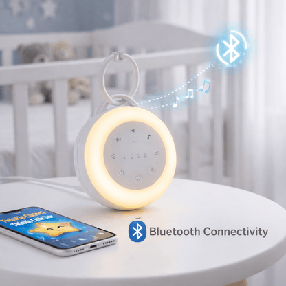CozyCalm™ Portable Baby Sleep Sound Machine with Night Light & Bluetooth - Elvelin baby sleep