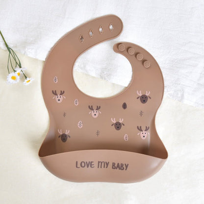 CozyCatch Soft Silicone Waterproof Baby Bib - Elvelin