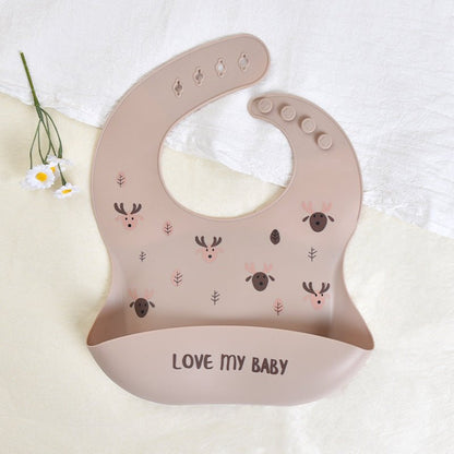 CozyCatch Soft Silicone Waterproof Baby Bib - Elvelin