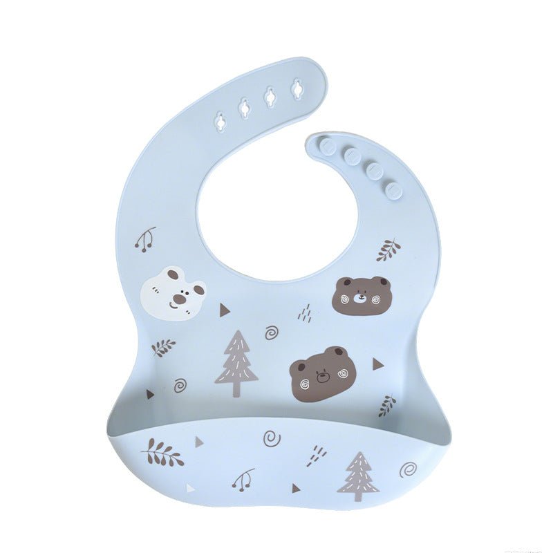 CozyCatch Soft Silicone Waterproof Baby Bib - Elvelin