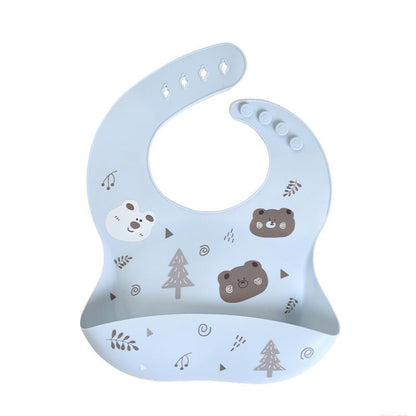CozyCatch Soft Silicone Waterproof Baby Bib - Elvelin