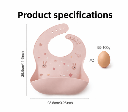 CozyCatch Soft Silicone Waterproof Baby Bib - Elvelin