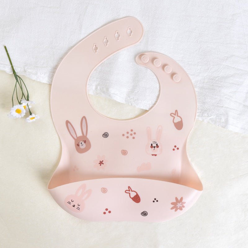 CozyCatch Soft Silicone Waterproof Baby Bib - Elvelin