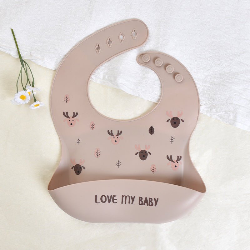 CozyCatch Soft Silicone Waterproof Baby Bib - Elvelin
