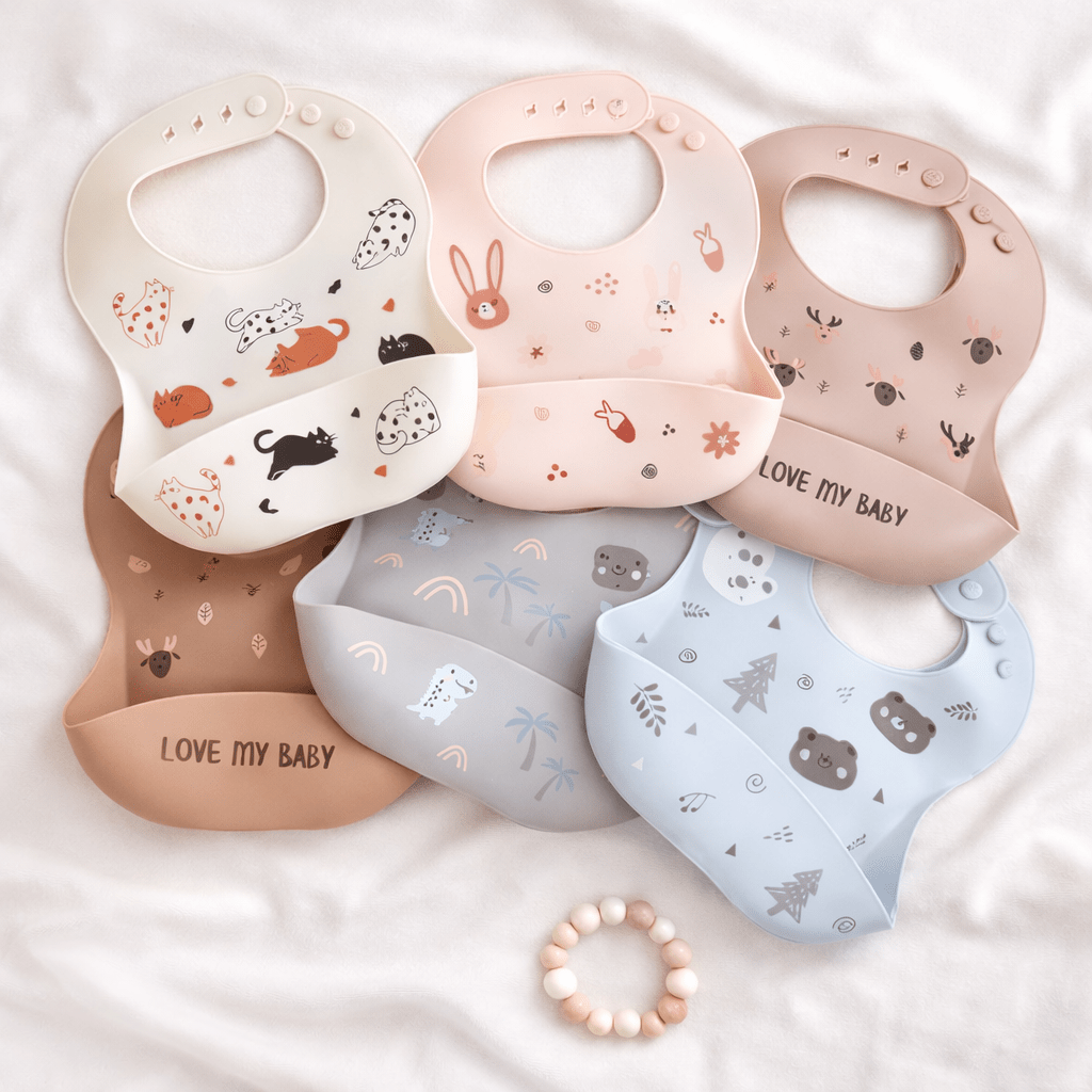 CozyCatch Soft Silicone Waterproof Baby Bib - Elvelin