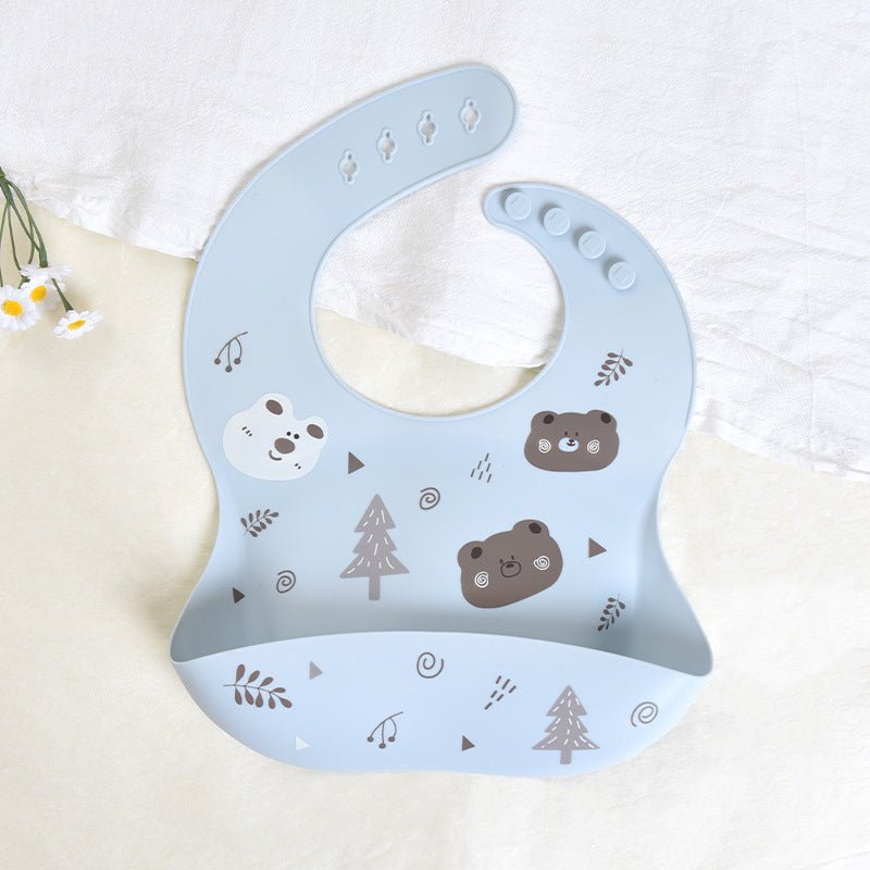 CozyCatch Soft Silicone Waterproof Baby Bib - Elvelin