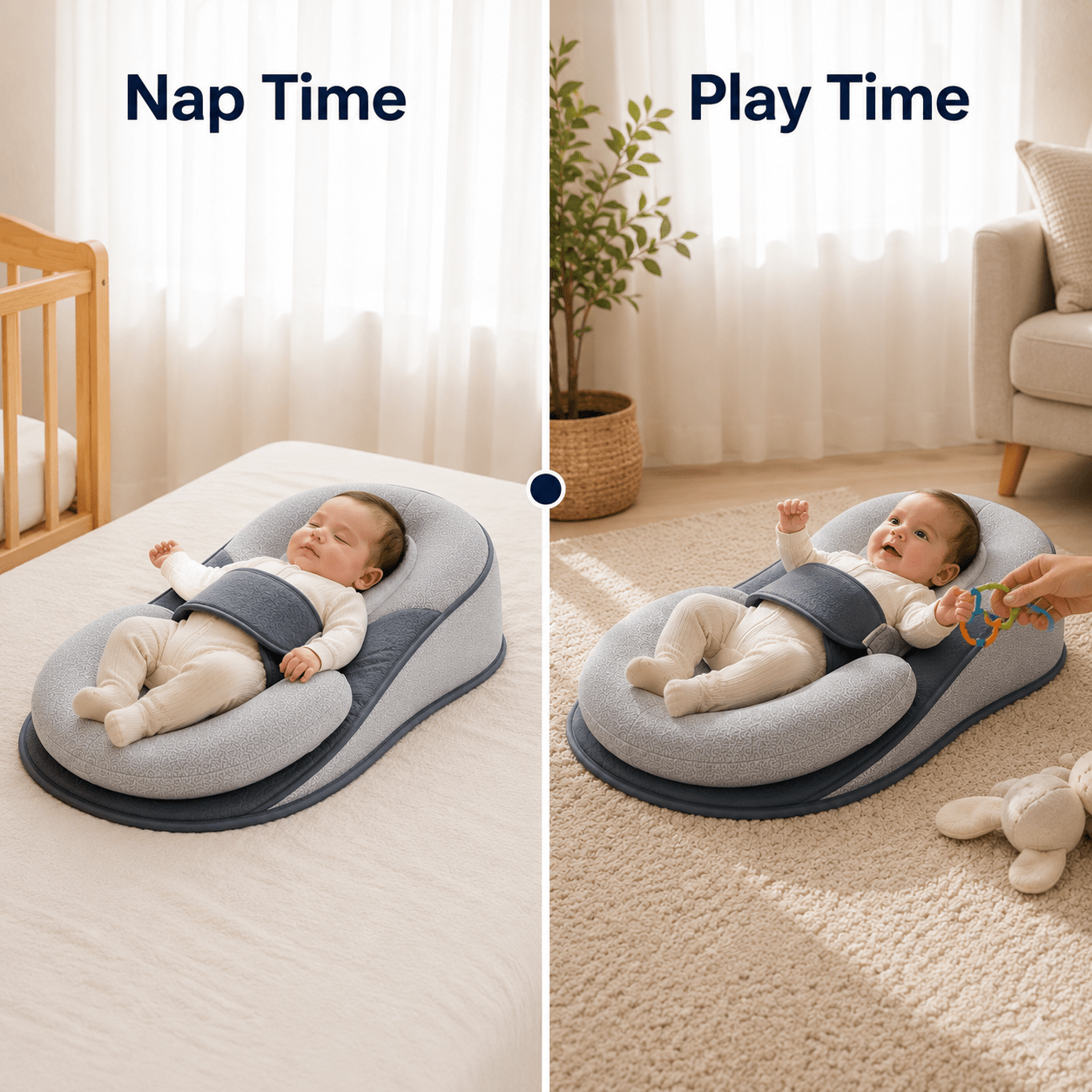 CozyNest Anti Reflux & Colic Baby Cradle - Elvelin