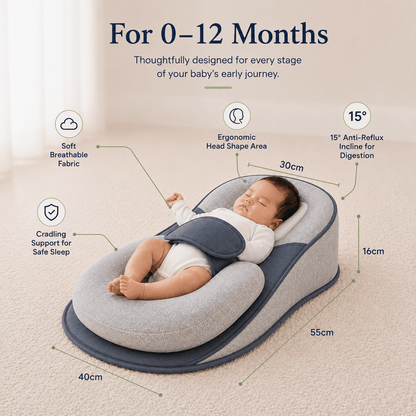 CozyNest Anti Reflux & Colic Baby Cradle - Elvelin