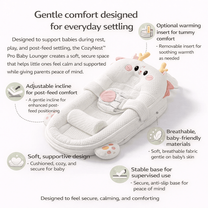 CozyNest™ Pro: Baby Reflux Relief & Comfort Settler - Elvelin baby sleep