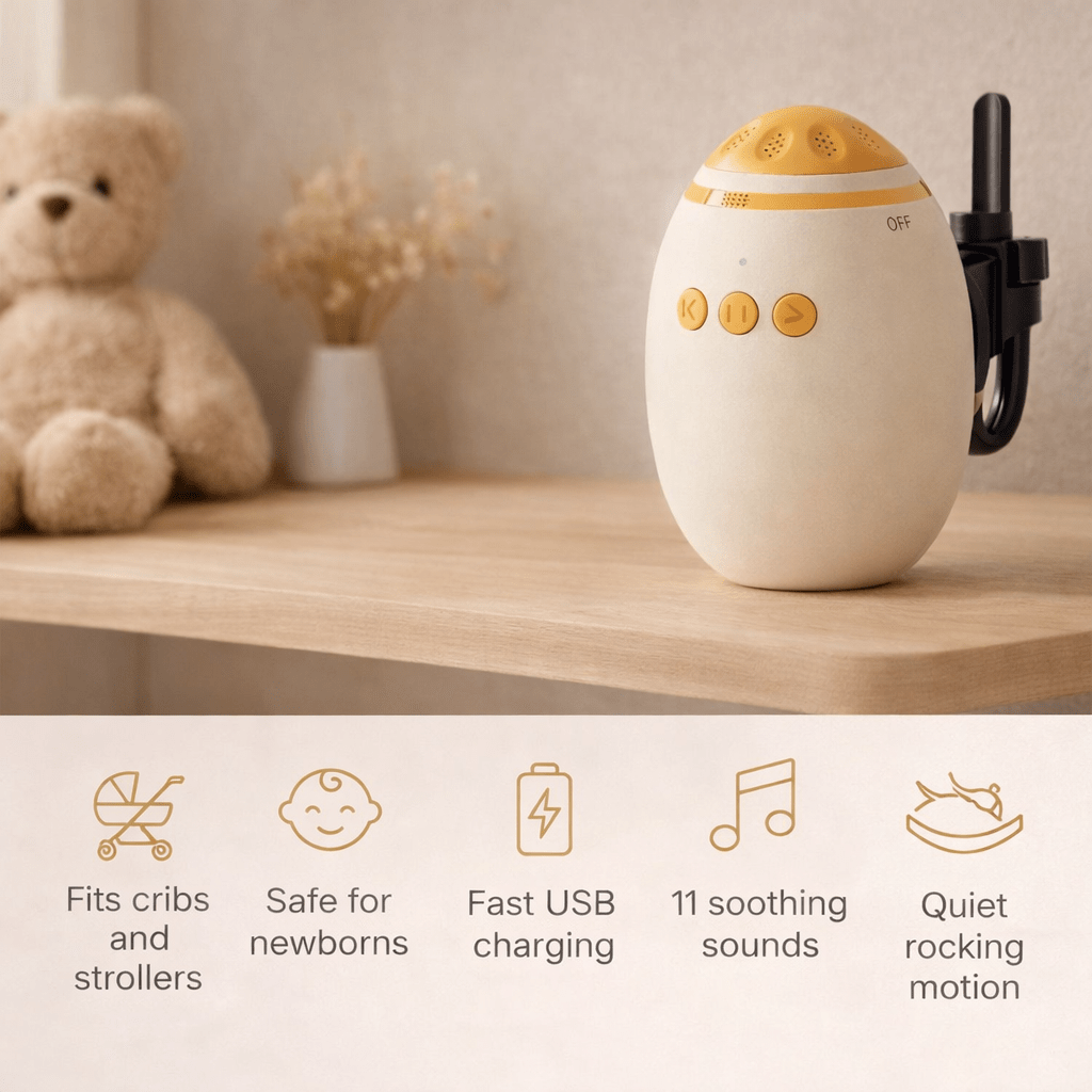 LullaGo Portable Baby Rocker & Sleep Soother - Elvelin